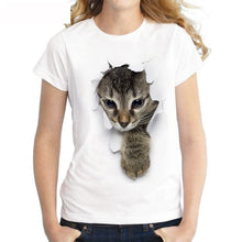 Load image into Gallery viewer, 3D Cat Print T-Shirt