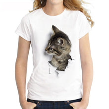 Load image into Gallery viewer, 3D Cat Print T-Shirt